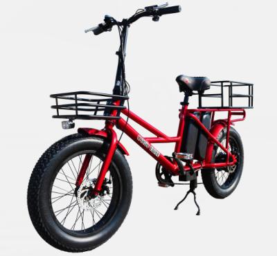 China Standard 100km 2 Sets Long Range Heavy Duty Lithium Battery 48V13AH 500W Electric Bicycle for sale