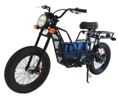 China New Design Steel Wide Tire 500w Brushless Motor Electric Bicycle With Grille Pad for sale