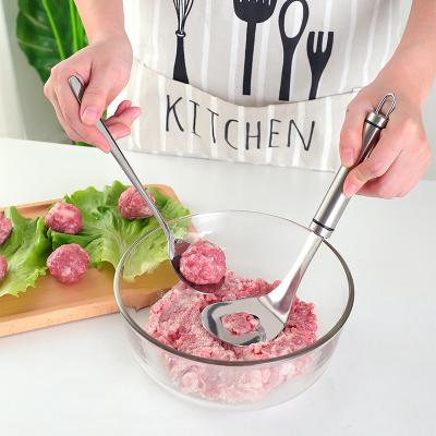 China Viable Food Grade Stainless Steel Meatball Maker Meatball Spoon for sale