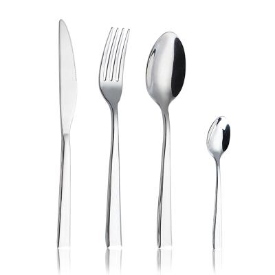 China Sustainable Home Eco Friendly Flatware Set Simple Style Customized Good Stainless Steel for sale