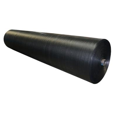 China Road construction factory supply 4.7oz 135gsm pp woven road building fabric geotextile for soil erosion black color for sale