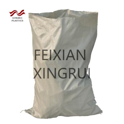 China Safety PP Woven Construction Waste Bag 50KG 25KG High Quality Sand Waste Bag for sale