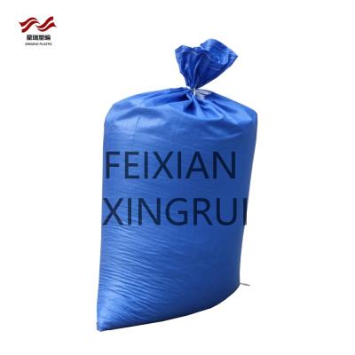 China 50KG Recyclable Blue High Strength Woven Sack Grain Sack / Sack Construction Bag for sale