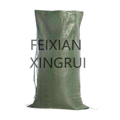 China 25KG Bags Sandbags Rubble Sack Woven Sack Recyclable China Factory For Construction for sale