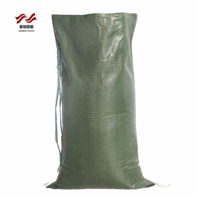 China Linyi Recyclable Factory Supply 50kg Polypropylene Sandbags UV Treated Woven Bags for sale