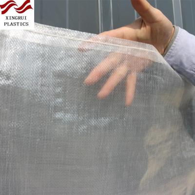 China Recyclable Transparent Food Sack Grain Sack Rice Bag 20KG for sale