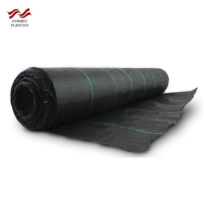 China Cultivation agricultural agriculture use black polypropylene pp woven ground cover weed barrier heavy mat for sale