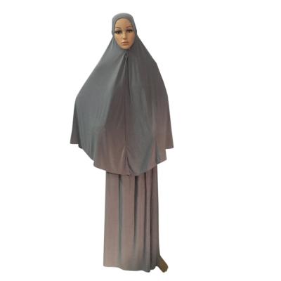 China Solid Color Women's Hat With Skirt Set Arab Women's Muslim Women's Dress XN-663 for sale