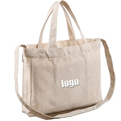 China Fashion Environmental Eco Friendly Stock Durable Brand Logo Customizable tote bags canvas Logo cute Shopping Grocery for sale