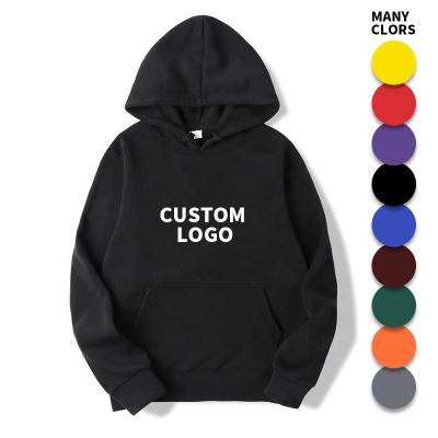 China Anti-pilling Winter Plus size oem custom hoodies pullover tech fleece cotton Logo Custom heavyweight men oversized hoodies for sale