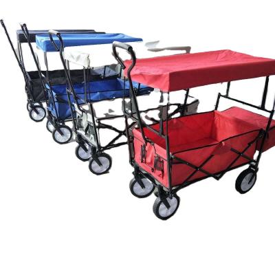 China Factory Cheap Hot Sale Garden Fabric Foldable Wheelbarrow Cart Light Factory Price Production Line Qingdao for sale