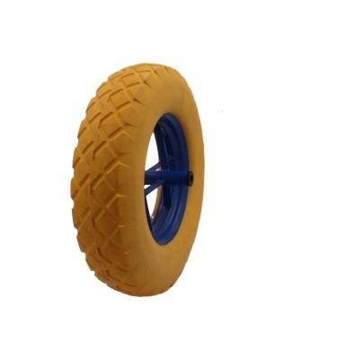 China 4.00-8 Barrow Wheel Construction PU Foam Tire 4.00-8 for sale