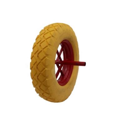 China Foam 3.50-8 Wheel Barrows Construction PU Foam Tire for sale