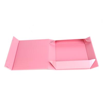 China Disposable Luxury Magnetic Clothes Rose Cardboard Paper Box Cosmetic Foldable Gift Packaging Box for sale