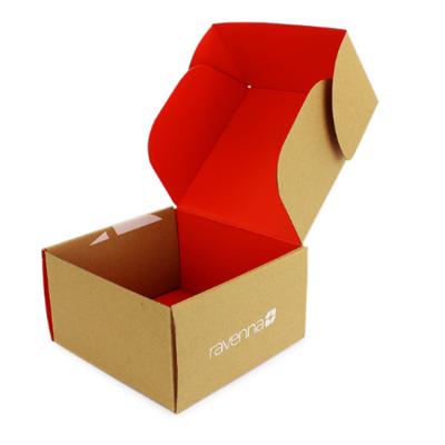 China Wholesale custom disposable luxury corrugated packaging box mailer box ppaer shipping package for clothing for sale