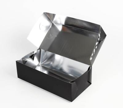 中国 Disposable Hot Cold Black Cardboard Take Out Food Box Sushi Cookie Box Packaging 販売のため