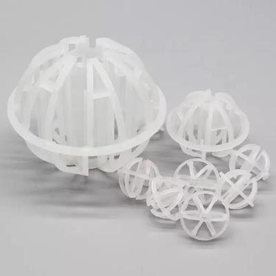 China 25mm, 32mm, 50mm, 90mm PP Plastic Tri-pack Ball 50mm ball type plastic For Liquid Extraction for sale