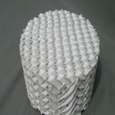 China Ceramic Plate Corrugated Structured Tower Packing Ceramic Structured Packing 450Y for sale