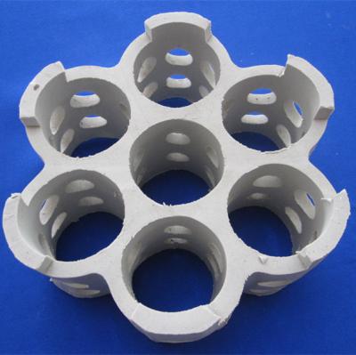 China Large Mass-transfer Coeffcient Light Ceramic Packing With Specific Surface Area For Coking Industry zu verkaufen