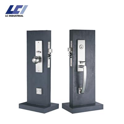 China 45-51mm Door Thickness ANSI Heavy Duty Cerradura Commercial Buildings Door Handleset Embedded Multipoints Mortise Door Lock Body for sale