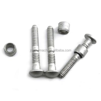 China Stainless Steel Bolts Ring Zinc Plated Lockbolts Lockpins Huck Steel 6.4mm Spline Rivets Security Bolt 500PCS/BAG (Uncoated) Bright 1000PCS for sale