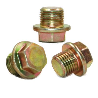 China Brass Cardboard Hexagon Steel Plug Round Main Oil Drain Plug Screw With Ed O Ring Stainless Steel Plug Screw Seal for sale