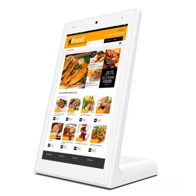 China Waterproof Restaurant Touch RK3288 Android 8 Inch Digital Tablet WiFi Tablet L Shape Tablet Controlling NFC Option for sale