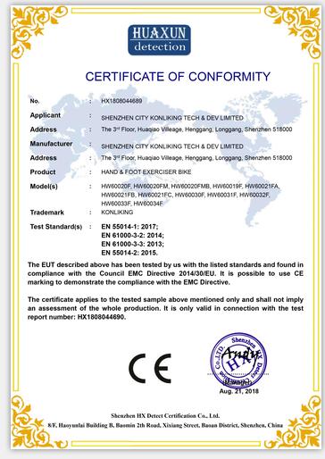 CE - Shenzhen City Konliking Tech & Dev. Ltd.