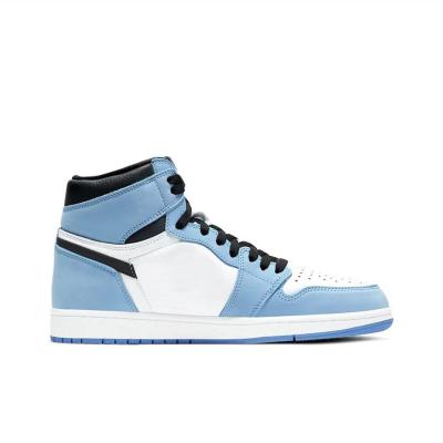 China Cushioning AJ 1 Air Fashion Retro White College Blue Sports Shoes 1 High Quality Basketball High Top Sport for sale