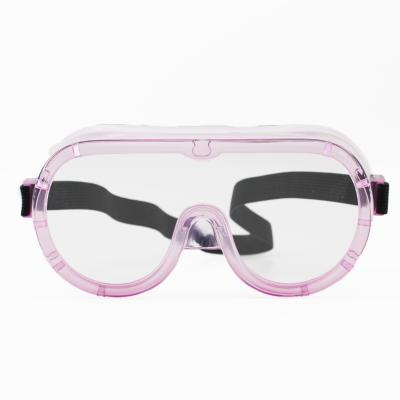 China Clear Anti Fog Glass Fully Enclosed Customized Safety Glasses Pupler Frame Color Anti Fog Glass Anti Splash Glasses for sale