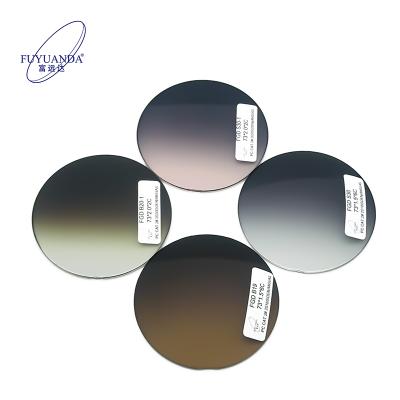 China Progressive Gradient Color Polycarbonate Glasses PC Customize Glasses Glass for sale