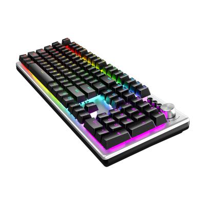 China Plug and play special hot sale KB329 the new era Gamig keyboard with cool mixed light for sale