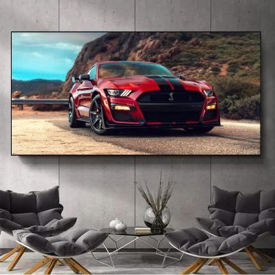 China Waterproof+ECO-Friendly+High Definition Luxury Car Decorative Poster Sports Car Theme Painting Living Room Bedroom 4S Hanging Painting Store for sale