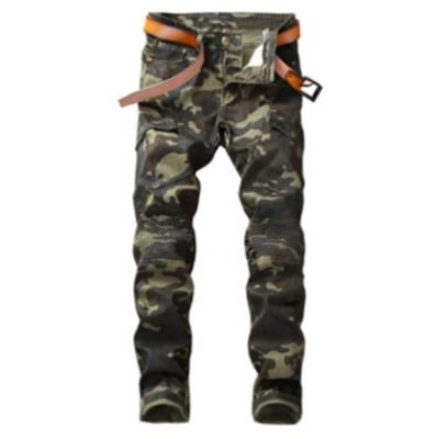 China Viable Ready To Do Quick Supply Mens Camouflage OEM Jeans Abrasion Proof Cargo Pants for sale