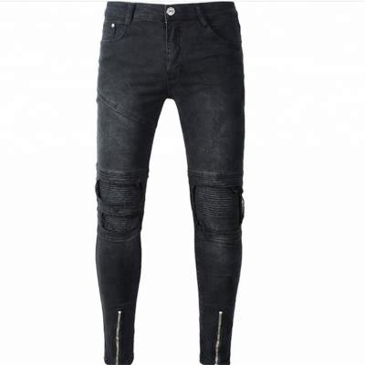 China Sustainable Quick Supply Mens Autumn Winter Sports Jeans Riding Pants for sale