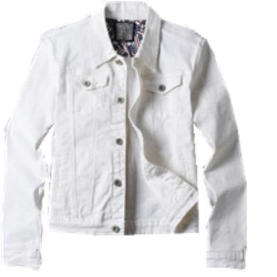 China Spring Breathable Fashion Quick Supply Mens White Cotton Jeans Jacket for sale