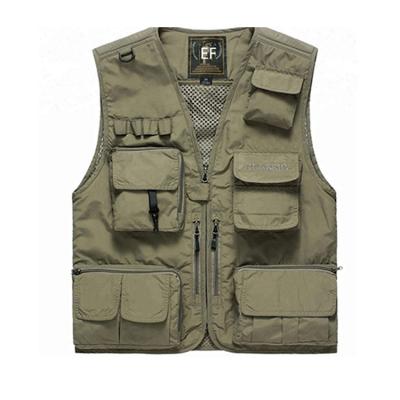 China Anti-pilling 2020 New Design Good Quality Functional Breathable Multi Pockets Fishing Vest for sale