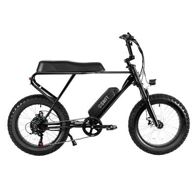 China 20 Inch Fat Tire 500W 48V 10AH Lithium Battery Retro Vintage Men E Bike Adult Electric Bike Aluminum Alloy EU Store eBike 20 Zoll for sale