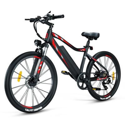 China Moutain Electric Bike 26 Inch Tire 21 Speed ​​250W Rear Hub Motor Aluminum Alloy E Bicycle 36V 48V Lithium Battery Disc Brake Ebike City Electric Bike for sale