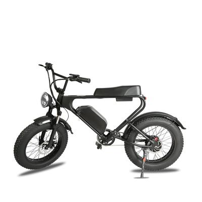 China Aluminum Alloy 750W Hub Motor 20 Inch Retro Tire 48V 17.5AH Lithium Battery Vintage Ebike E Disc Brake Aluminum Electric Fat Bike for sale