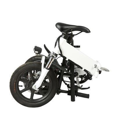 China City Folding Ebike 14 Inch Speed ​​36V 5.2AH Lithium Battery LCD Display Fat Single Folding Tire 250W Eike E Aluminum Foldable Electric Bike Folding for sale