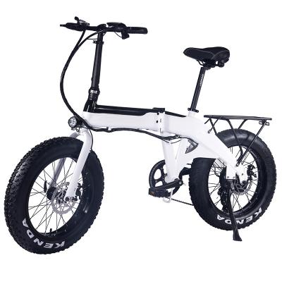 China Aluminum Alloy 750W Rear Motor 20 Inch Tire 7 Speed ​​48V 10.4AH Lithium Battery Folding Electric Bike LCD Display Disc Brake Fat Foldable Ebike for sale