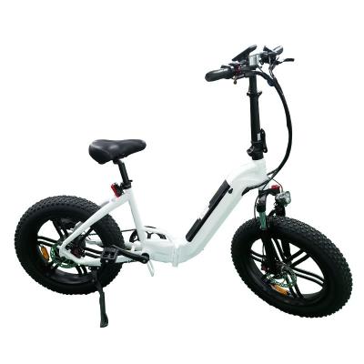 China Aluminum Alloy 750W Motor 7 Speed ​​20 Inch Fat Tire 48V 10AH Lithium Battery Aluminum LCD Display Show Foldable E Bike Electric Bicycle Ebike Folding for sale