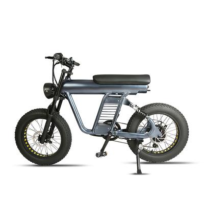 China Aluminum Alloy OEM Lithium Battery Adult Step Over Retro Vintage Ebike E Bike 2000W Electric Bicycle LCD Display Disc Brake Aluminum Fat Tire for sale