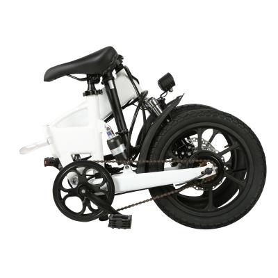 China Single Speed ​​250W Lithium Battery Mini Electric Bike Aluminum Alloy OEM Folding Ebike Bici 16 Pollici Mini Pieghevole Bici Elettrica for sale