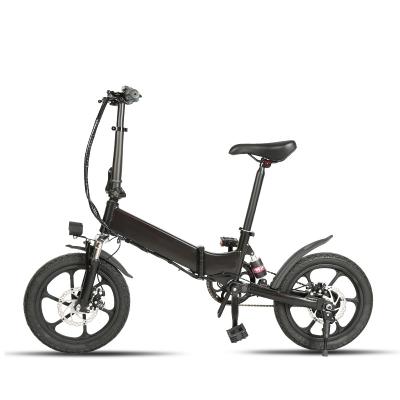 China Mini 250W Motor 36V 5.2AH Lithium Battery 16 Inch Single Tire Ebike Aluminum Speed ​​View LCD Display Electric Foldable Bike for sale