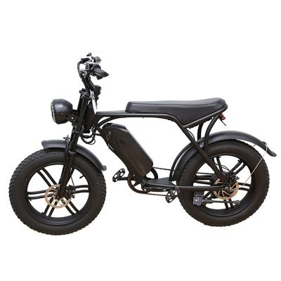 China Aluminum Alloy 20 Inch Fat Tire 48V 15AH Fat Tire 48V 15AH Lithium Battery Men eBike Aluminum Alloy City Road Mountain Adult Electric Bike OUXI V8 1000W for sale