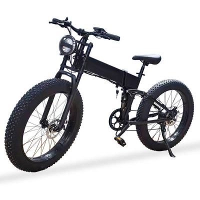 China Fat Ebike Speed ​​7 26 Inch Fat Tire Motor 48V 18.8AH Lithium Battery Aluminum Disc Brake Folding Electric Bicycle Ebike Foldable Bike 1000W for sale