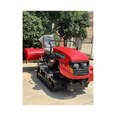 China Farms Agricultural Machinery Diesel Farm Rotary Tiller Crawler Rotary Tiller Diesel With Seat for sale