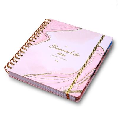 China Low MOQ hardcover journal printing custom 2022 hardcover planner for sale